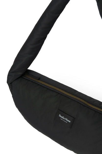 Black Puffy Mini Cross Body Bag