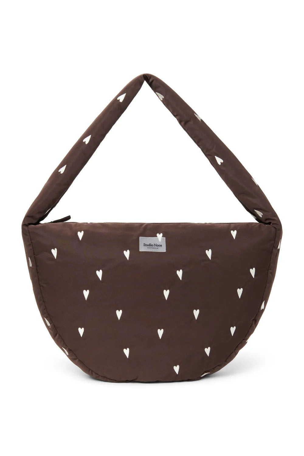 Purple Hearts Puffy Cross Body Bag