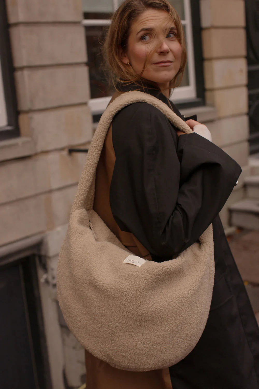 Brown Teddy Cross Body Bag
