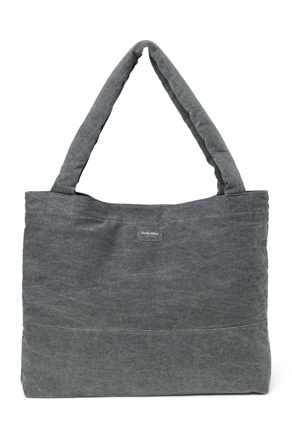 Grey Denim Mom Bag