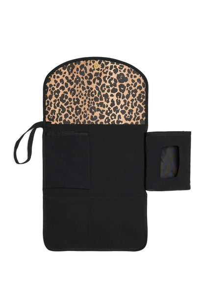 Brown Leopard Cotton Changing Mat Plus