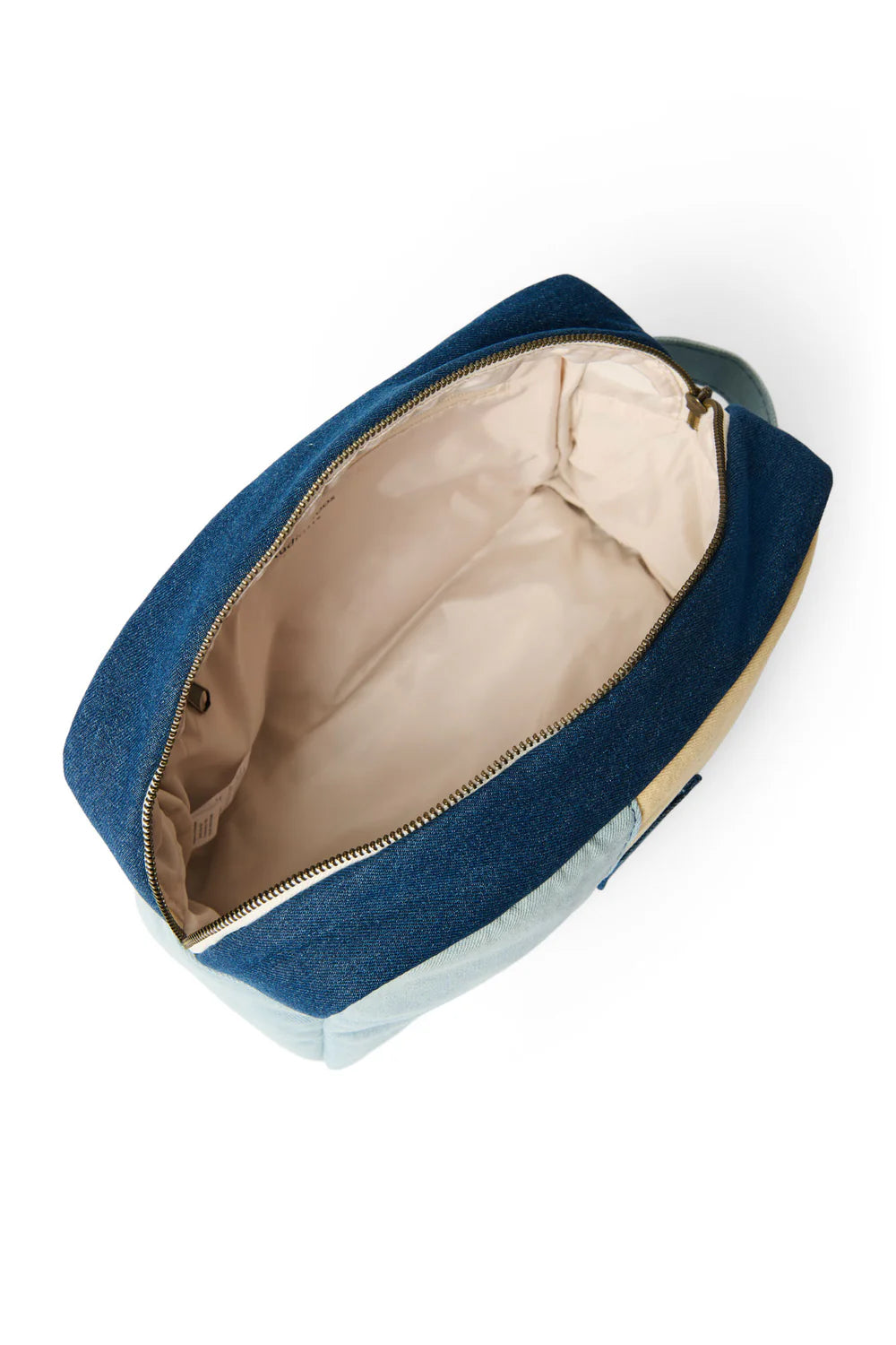 Denim Patchwork Toiletry Bag