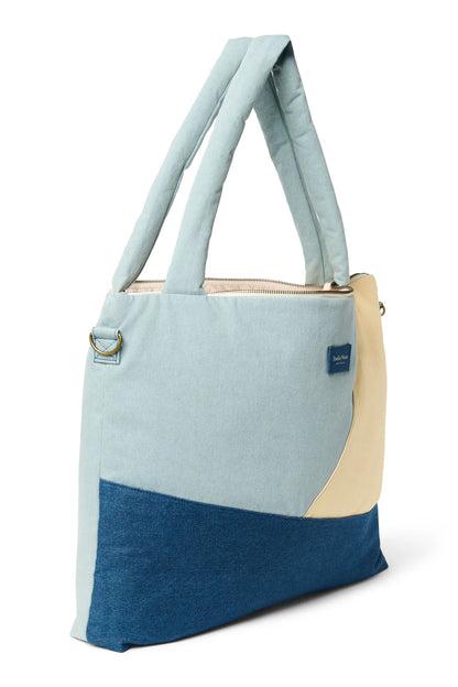 Denim Patchwork Diaper Bag