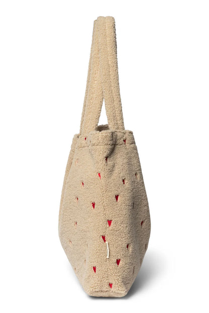 Brown Hearts Teddy Mom Bag