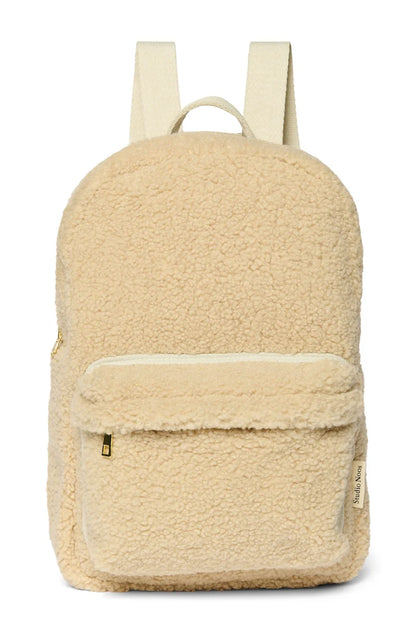 Brown Hearts Teddy Midi Backpack