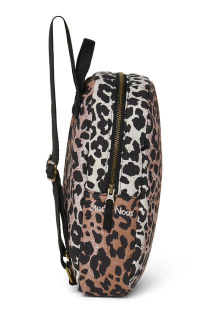 Hazel Leopard Soft Cotton Mini Backpack