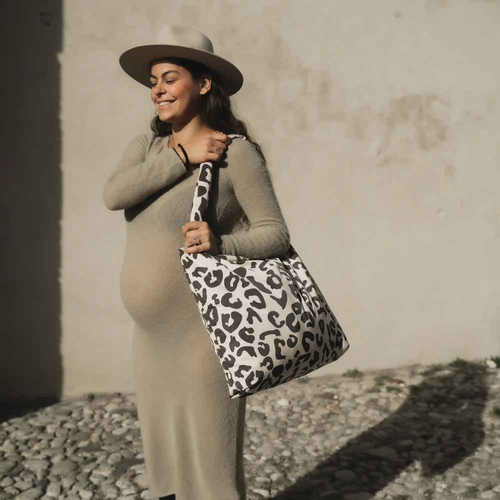 Holy Cow Puffy Mom Bag - Brownish