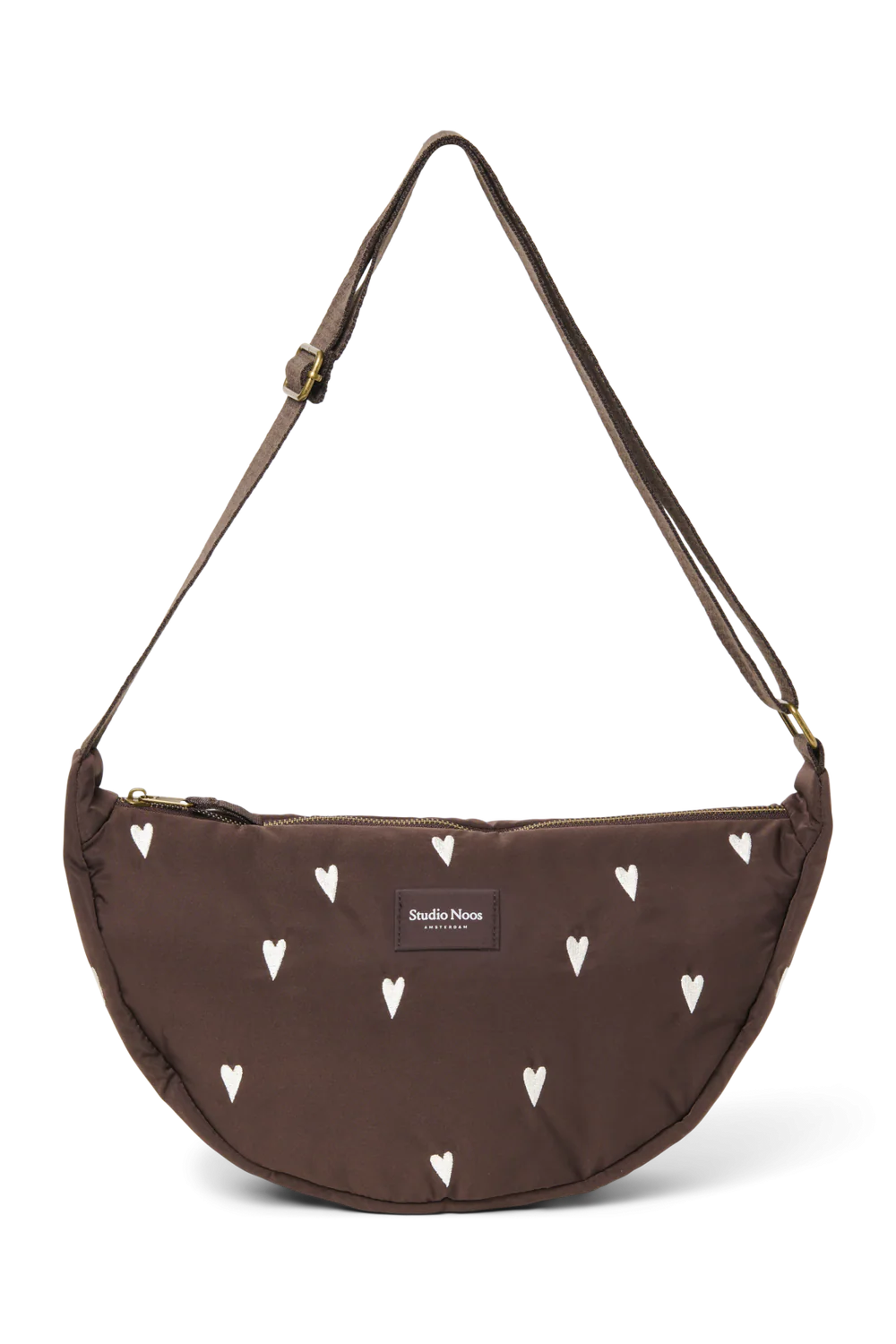 Purple Hearts Puffy Adult Fanny Pack