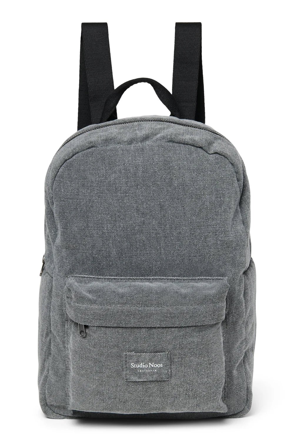 Grey Denim Midi Backpack