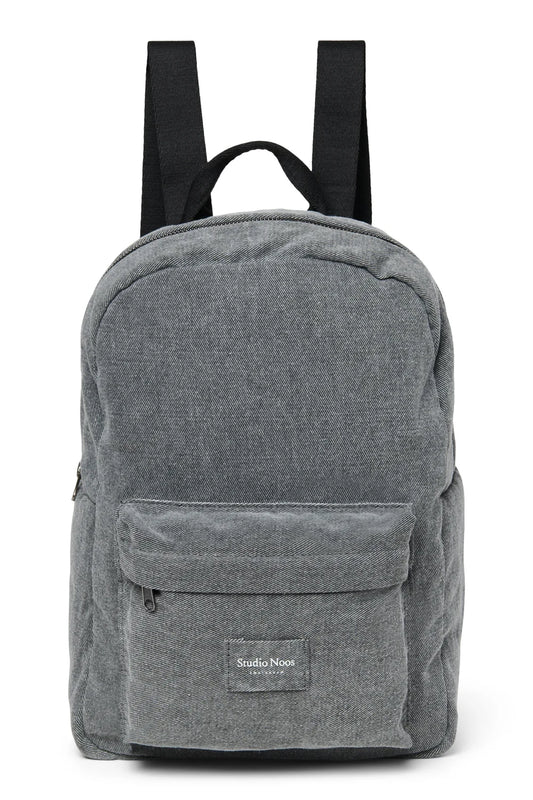 Grauer Jeans-Midi-Rucksack
