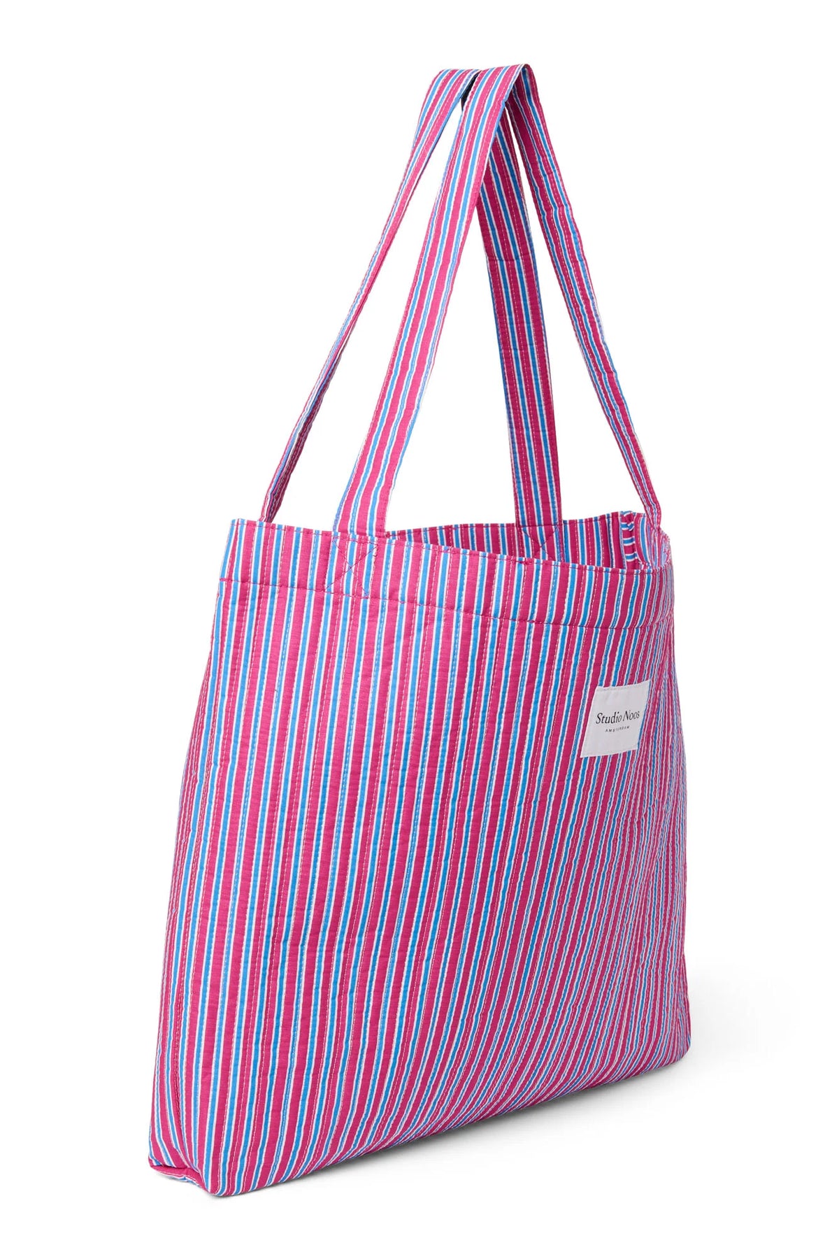 Poplin Striped Mom Bag | Butter Yellow