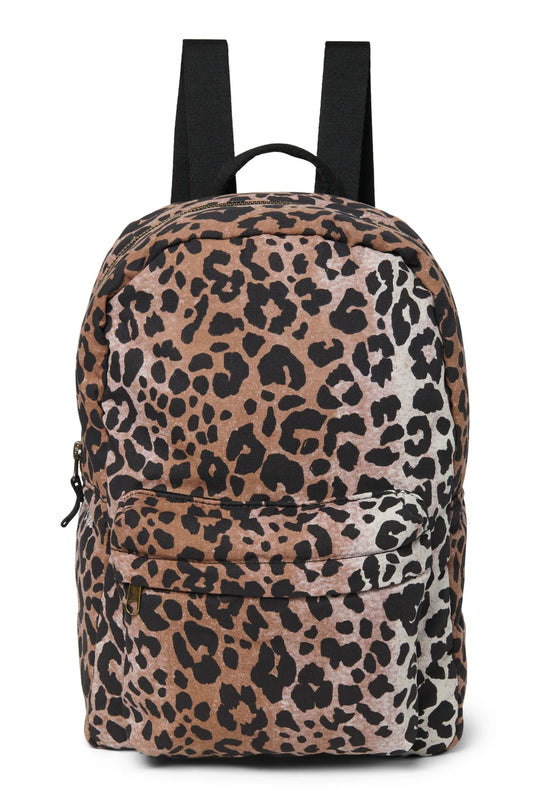 Hazel Leopard Midi-Rucksack aus weicher Baumwolle