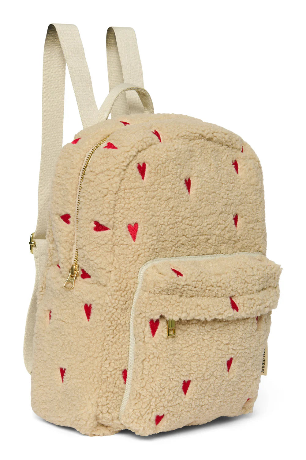 Brown Hearts Teddy Midi Backpack