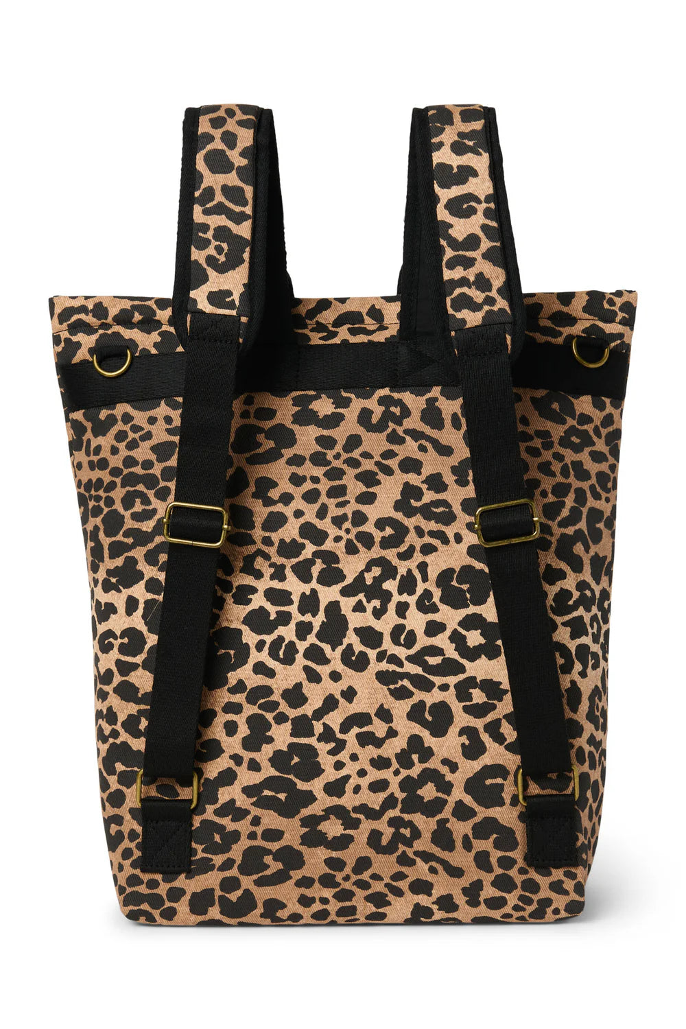 Brown Leopard Cotton Adult Backpack