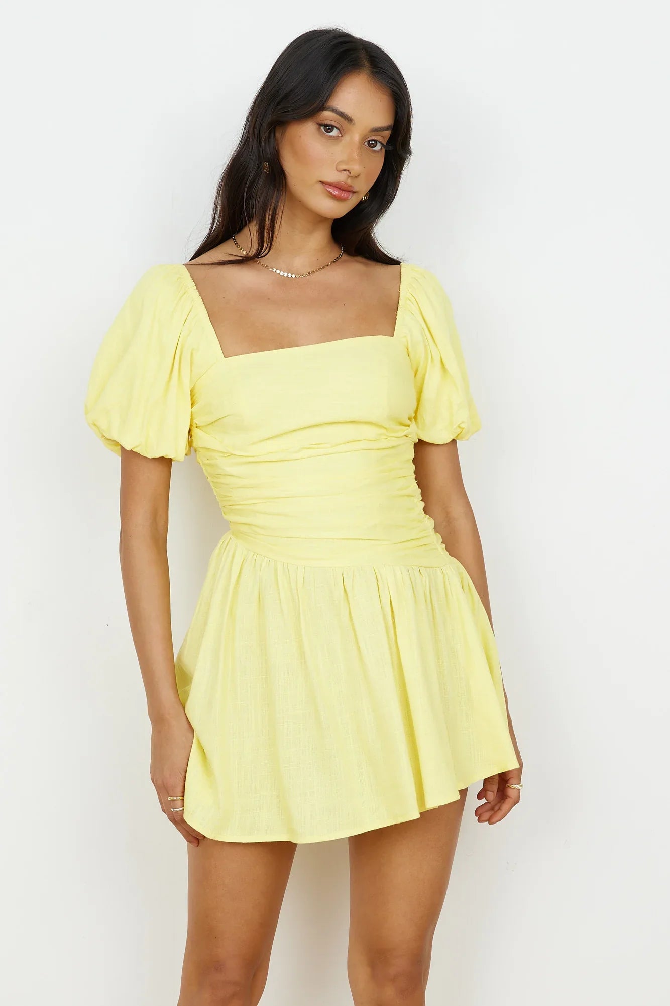 Time Again Kleid Gelb
