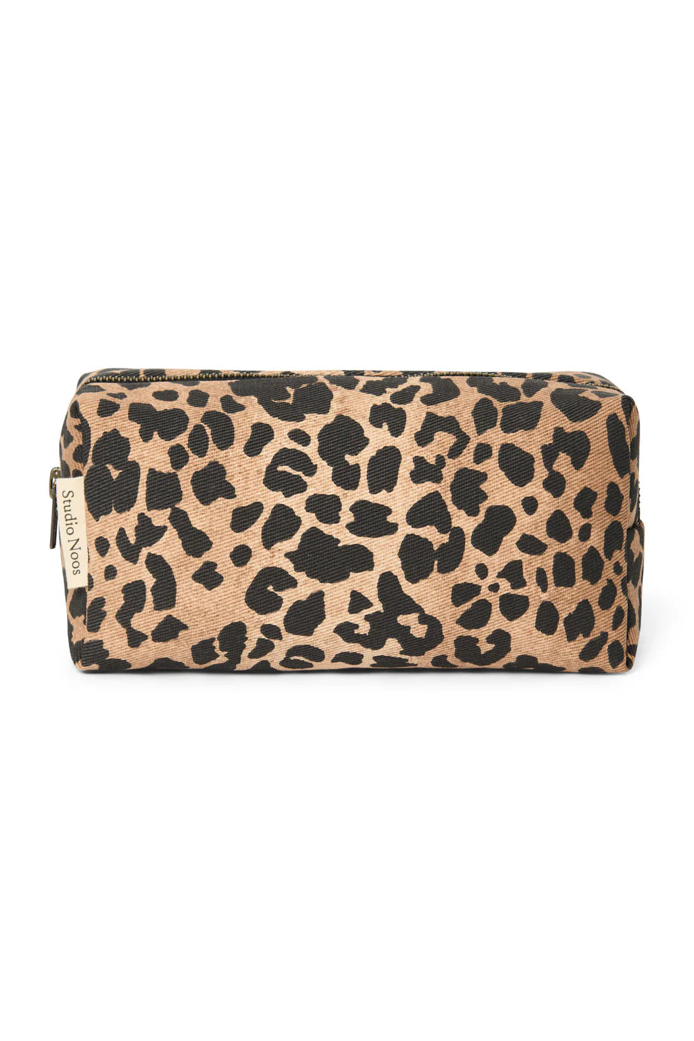 Brown Leopard Cotton Pouch