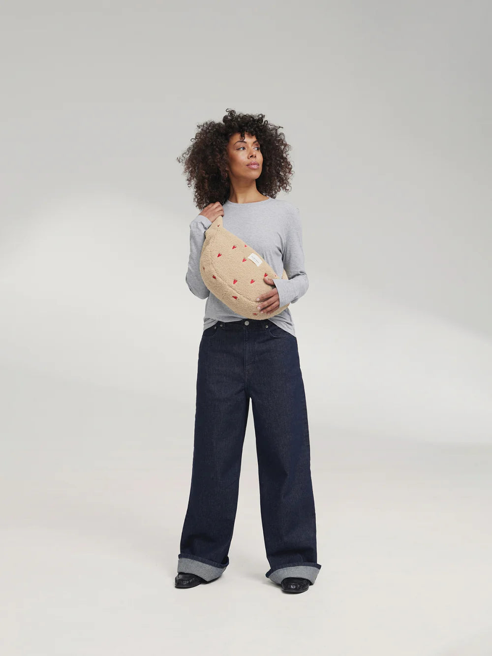Ecru Hearts Teddy Mini Cross Body Bag