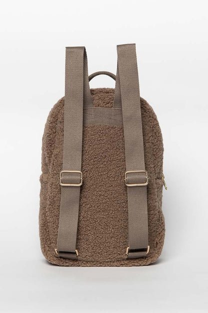 Brown Hearts Teddy Mini Backpack