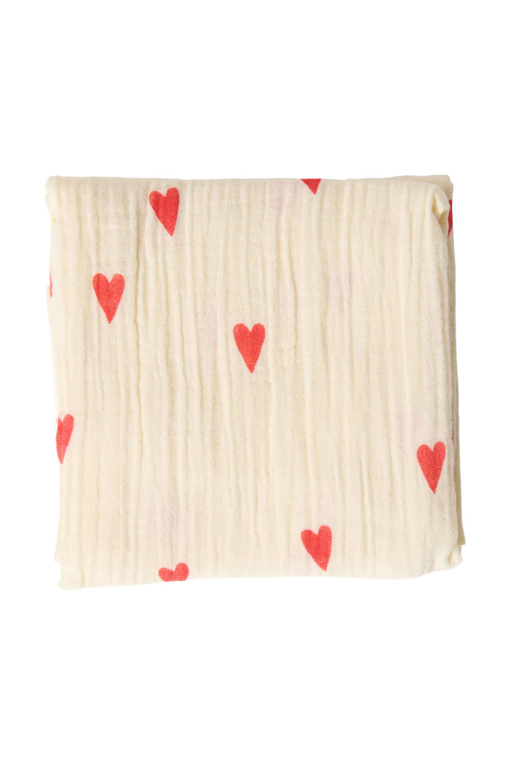 Light Blue Hearts Swaddle Print Medium
