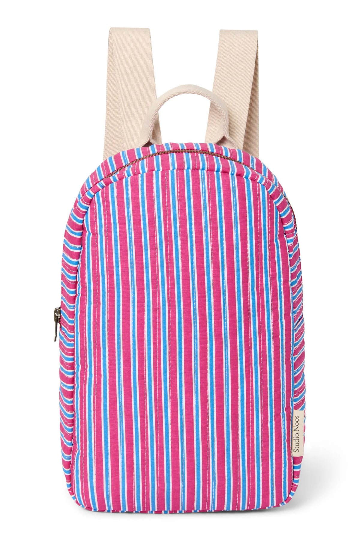 Poplin Striped Mini Backpack | Butter Yellow