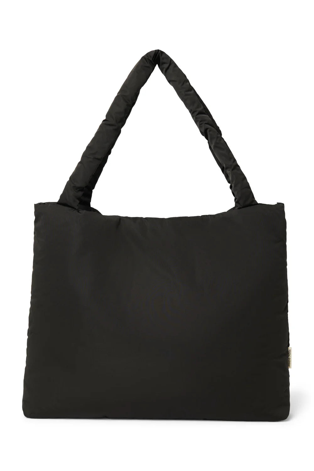 Light Blue Hearts Puffy Mom Bag