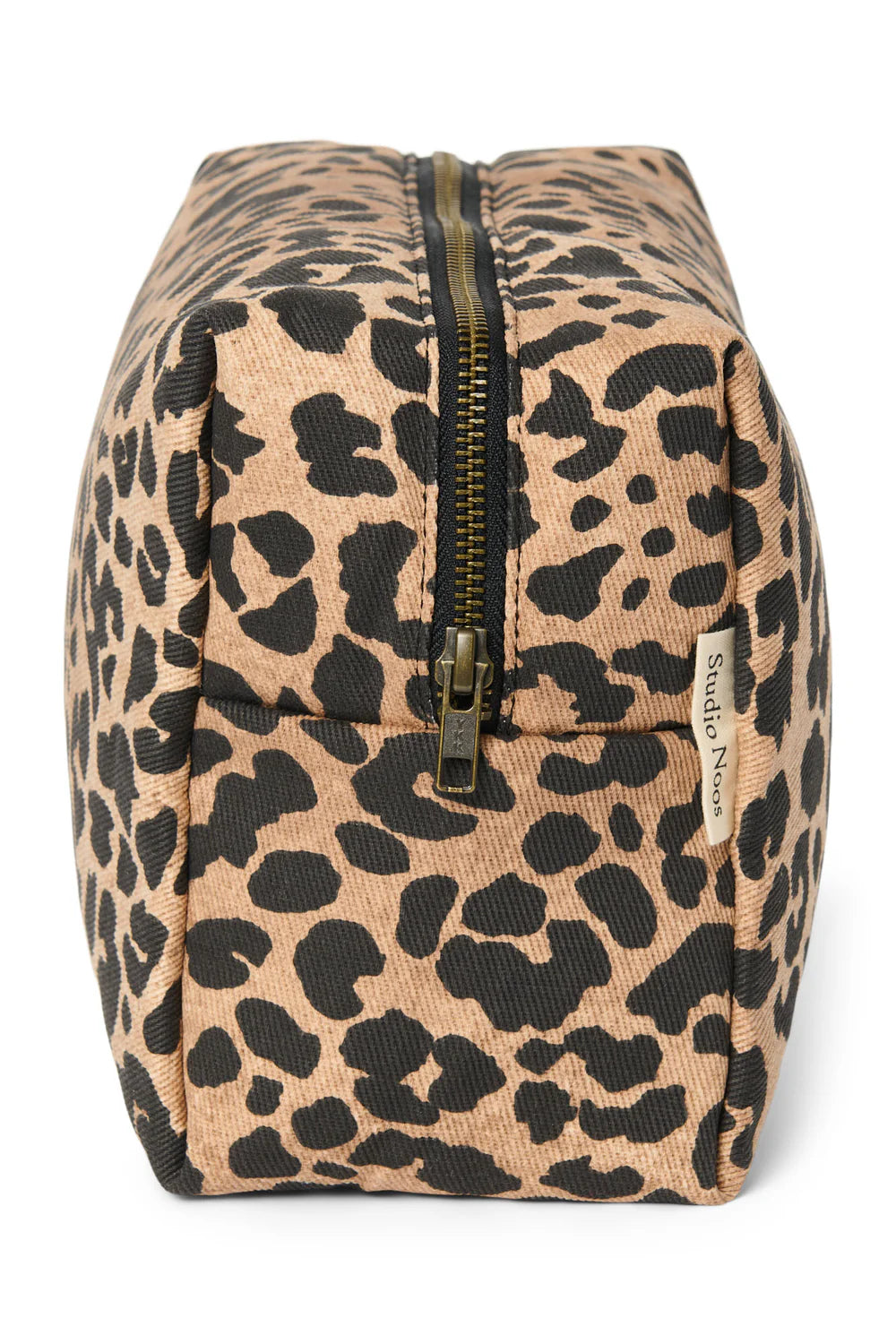 Green Leopard Cotton Toiletry back