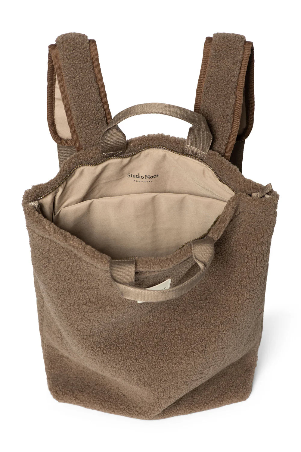Ecru Teddy Adult Backpack