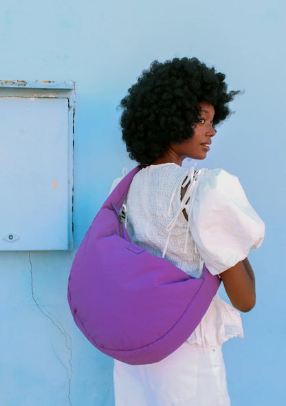 Butter Yellow Textured Puffy Cross Body Bag