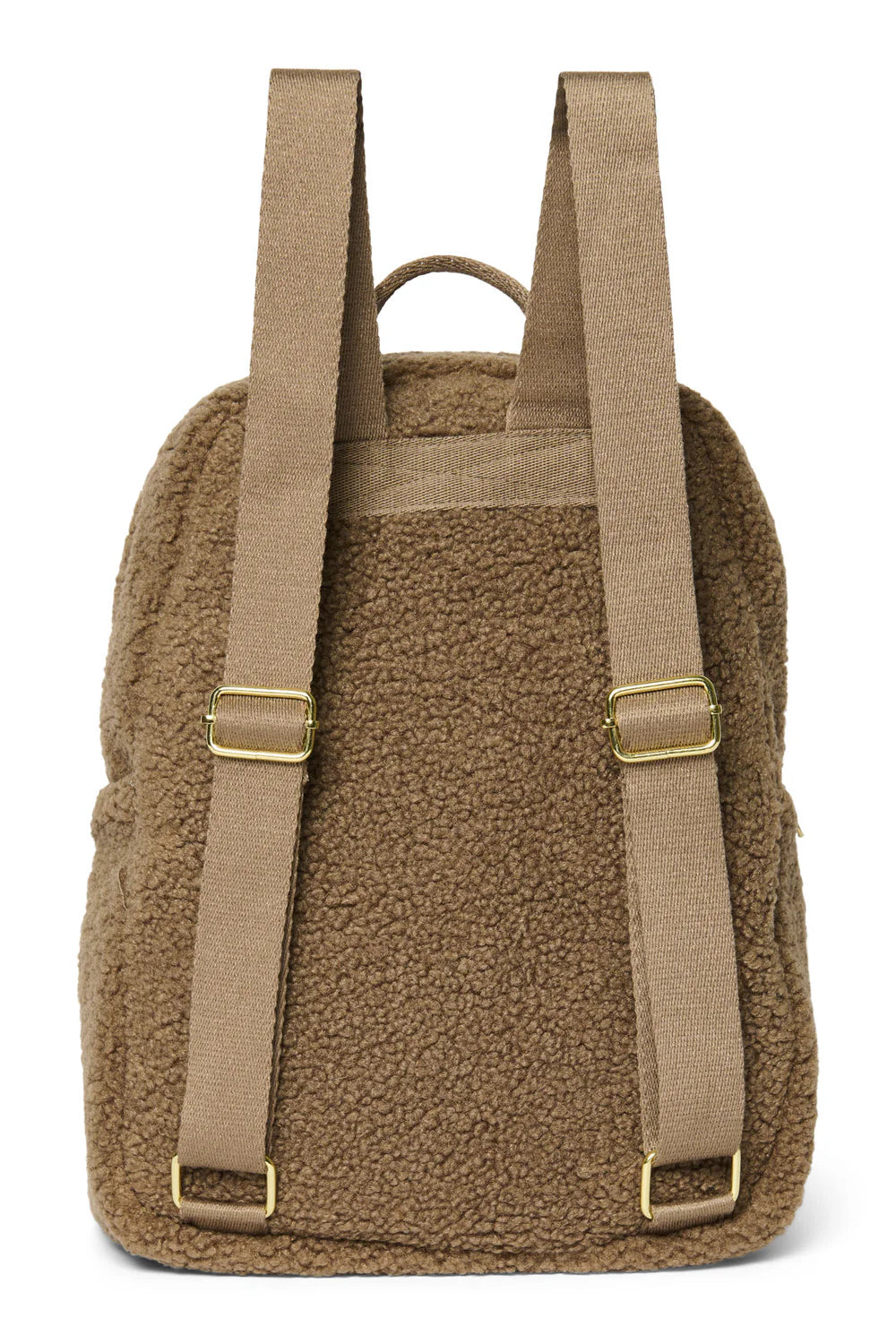 Ecru Teddy Midi Backpack Front Pocket