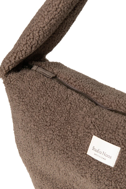 Brown Hearts Teddy Cross Body Bag
