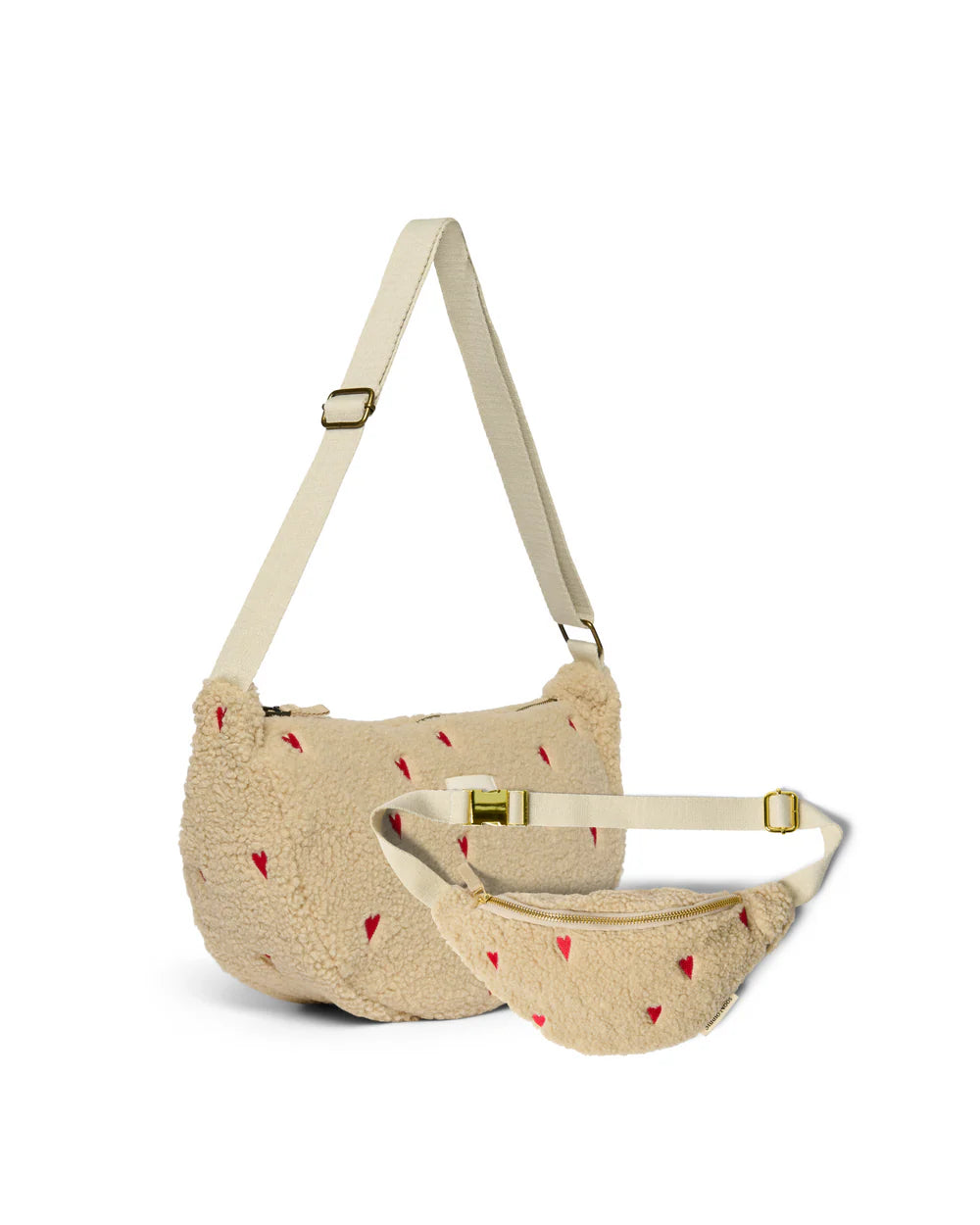 Brown Hearts Matching Teddy Gift Set
