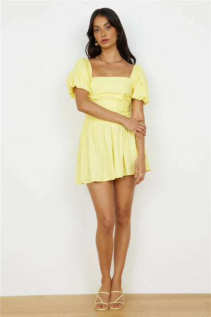 Time Again Kleid Gelb