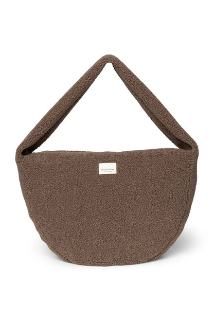 Brown Hearts Teddy Cross Body Bag