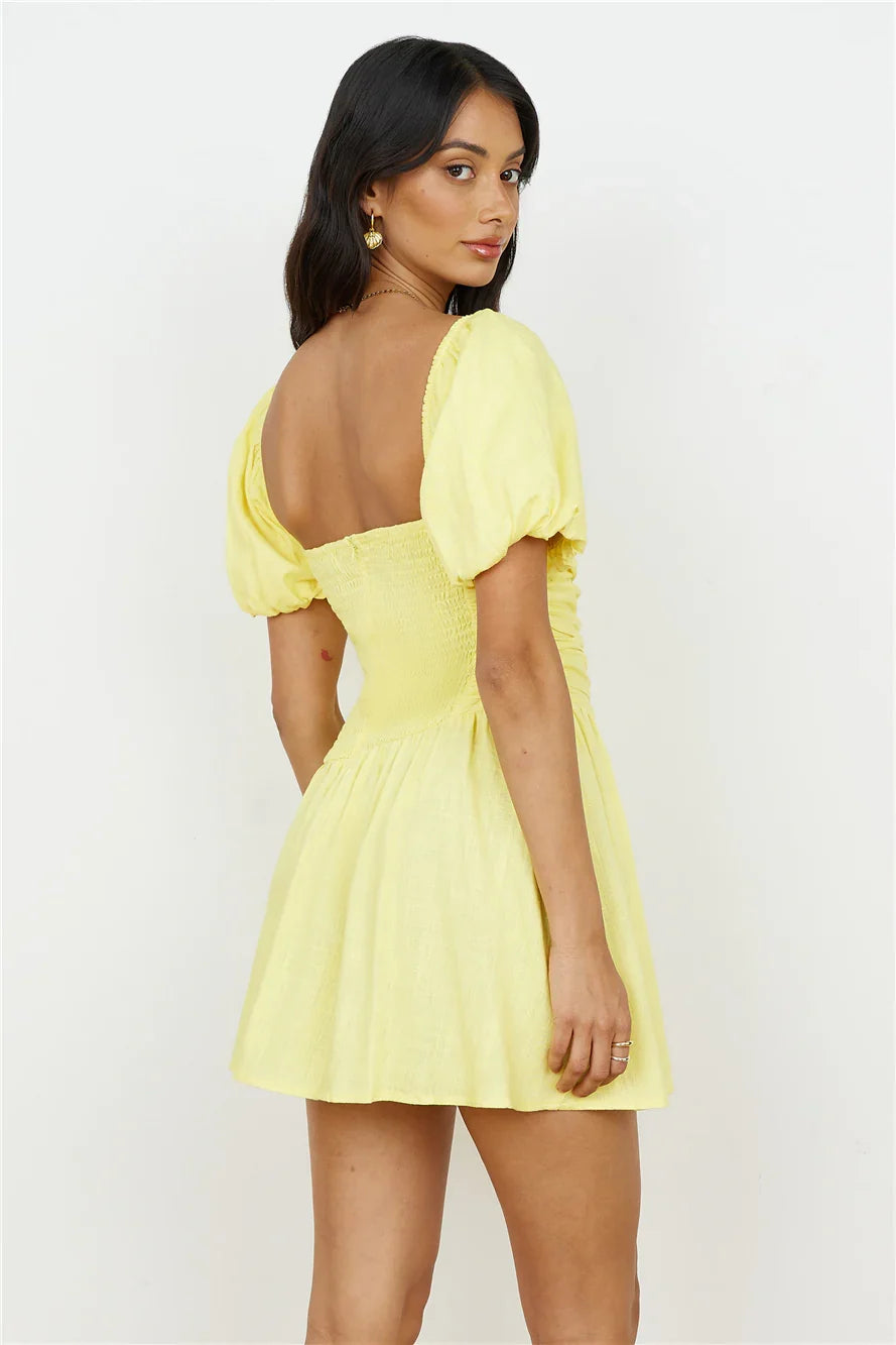 Time Again Kleid Gelb