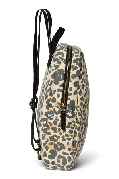 Hazel Leopard Soft Cotton Mini Backpack