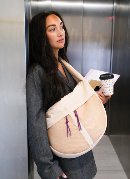 Patchwork Cross Body Bag | Oatmeal