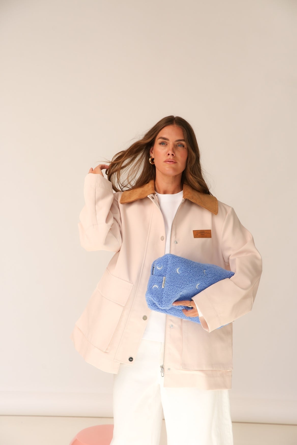 Teddy Toiletry Bag | Light Blue Moon