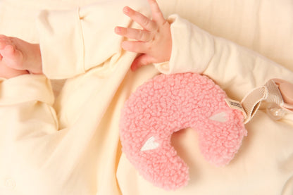 Pacifier plush toy | Light Pink Hearts