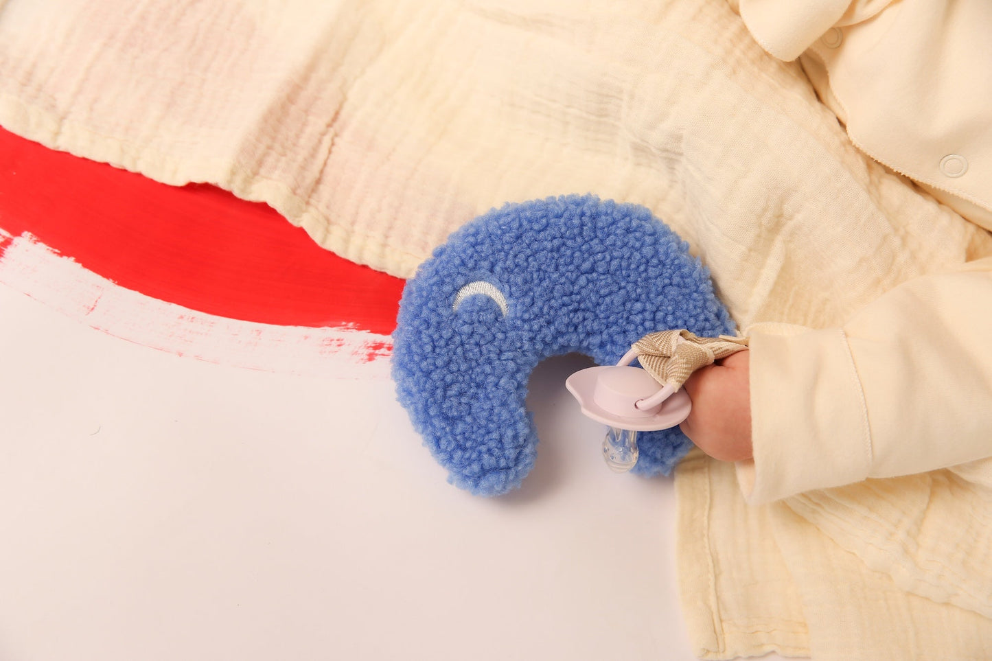 Pacifier plush toy | Light Blue Moon