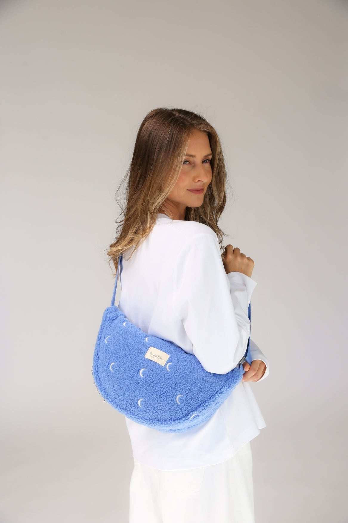 Teddy Adult Fanny Pack | Light Blue Moon