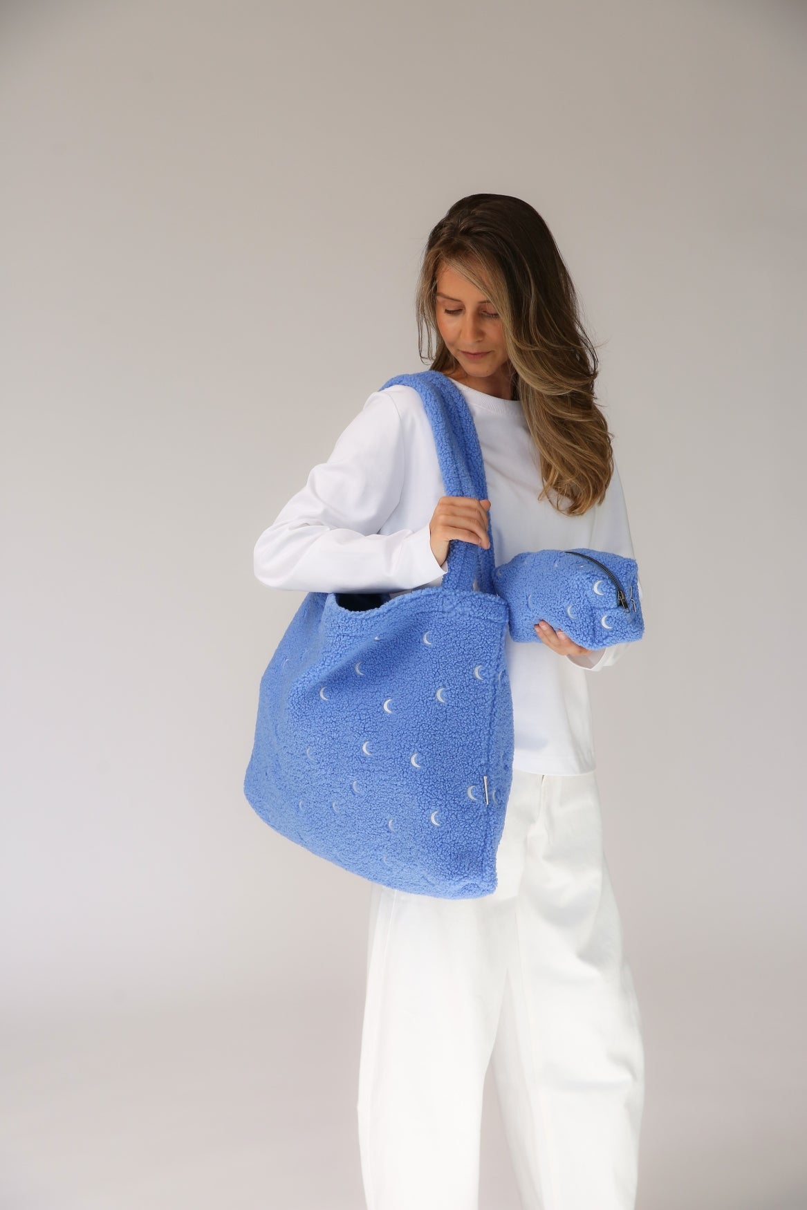 Teddy Pouch | Light Blue Moon