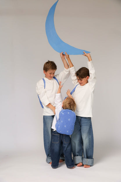 Teddy Mini Backpack | Light Blue Moon