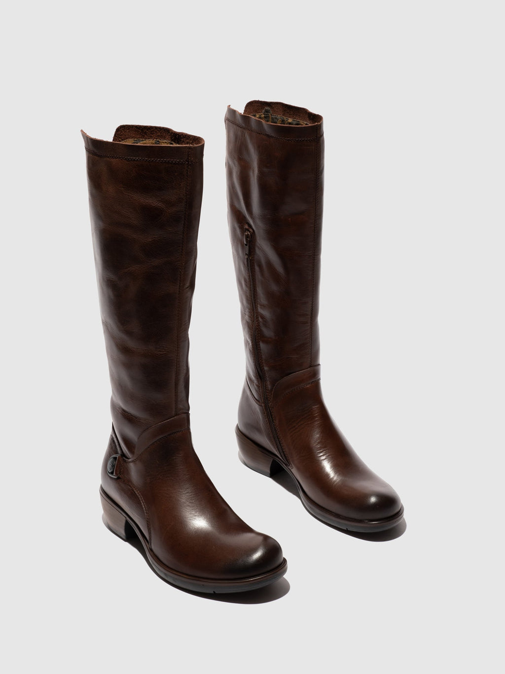 Zip Up Boots MISTRY DK. BROWN