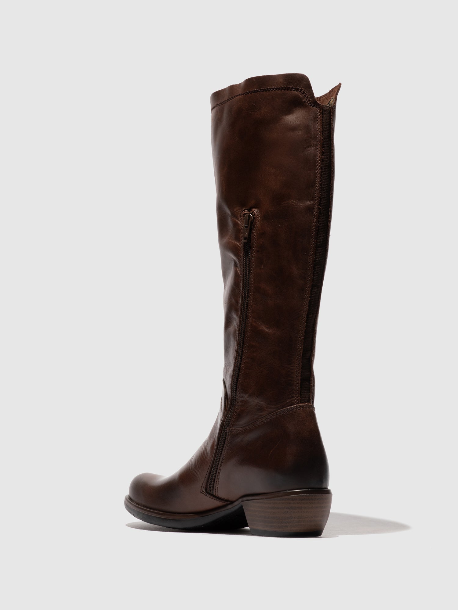 Zip Up Boots MISTRY DK. BROWN