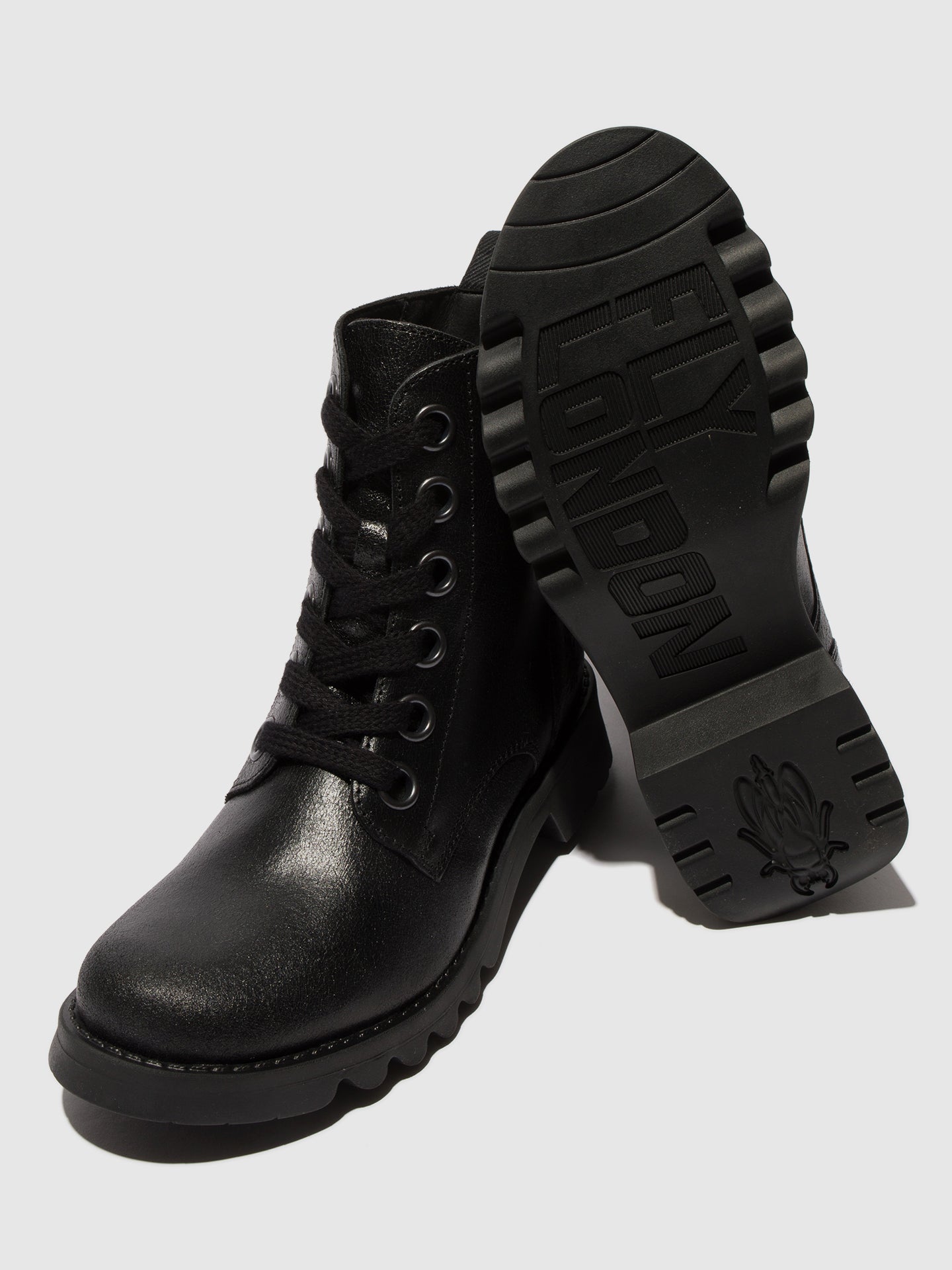 Lace-up Ankle Boots RAGI539FLY VALLEY BLACK