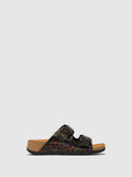 Buckle Sandals CAJA721FLY BLACK PETROL