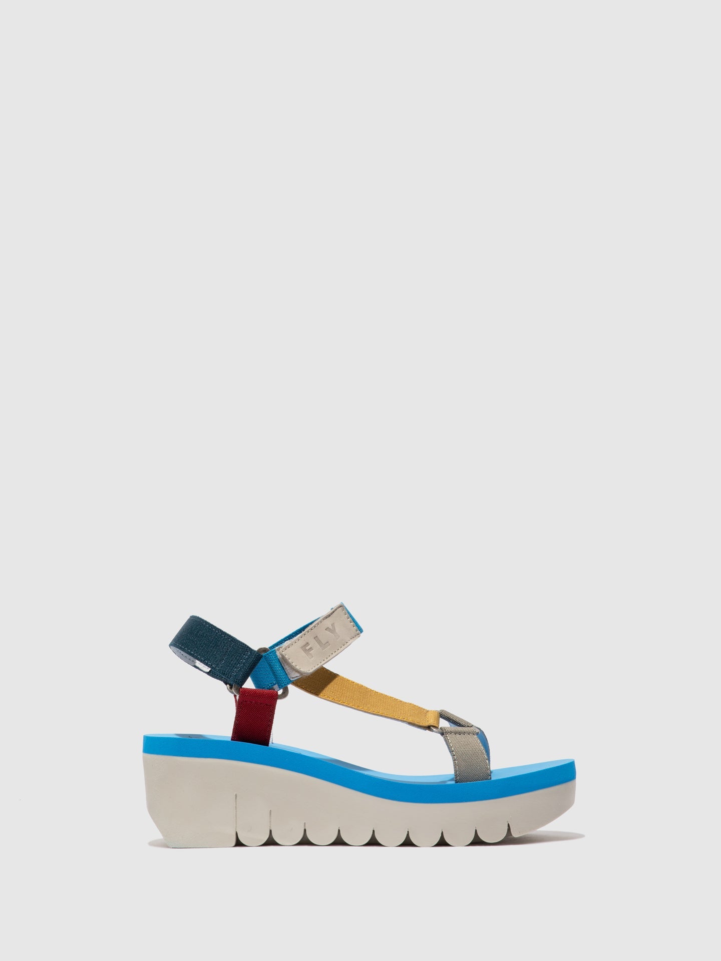Velcro Sandals YEFA726FLY CUPIDO MULTI (AZURE)