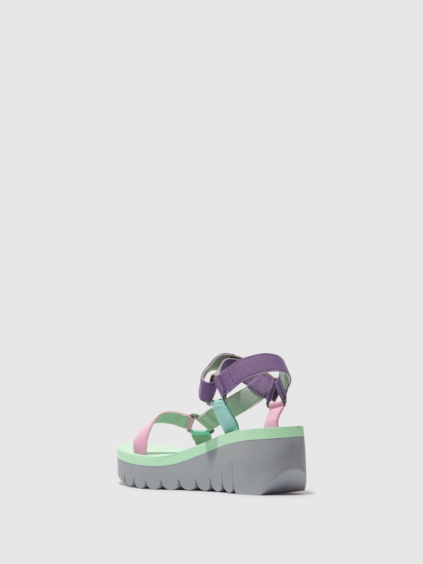 Velcro Sandals YEFA726FLY GREY/MULTICOLOR/SPEARMINT