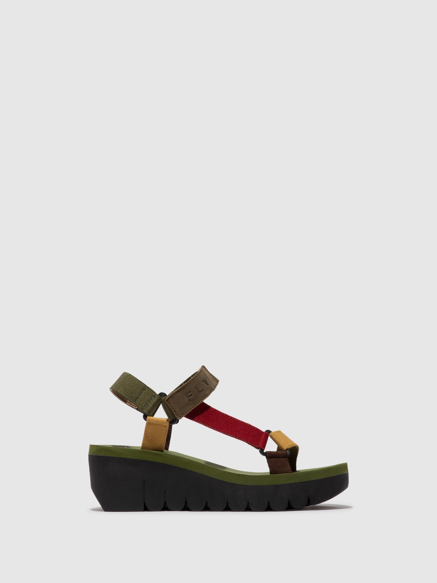 Velcro Sandals YEFA726FLY MILITARY/MULTICOLOR/ARMY GREEN