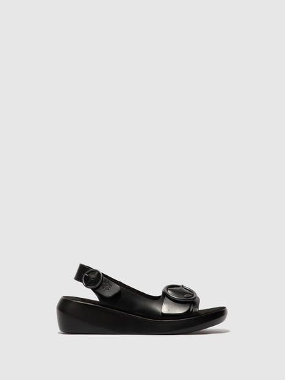 Slingback-Sandalen BERK754FLY BRIDLE BLACK